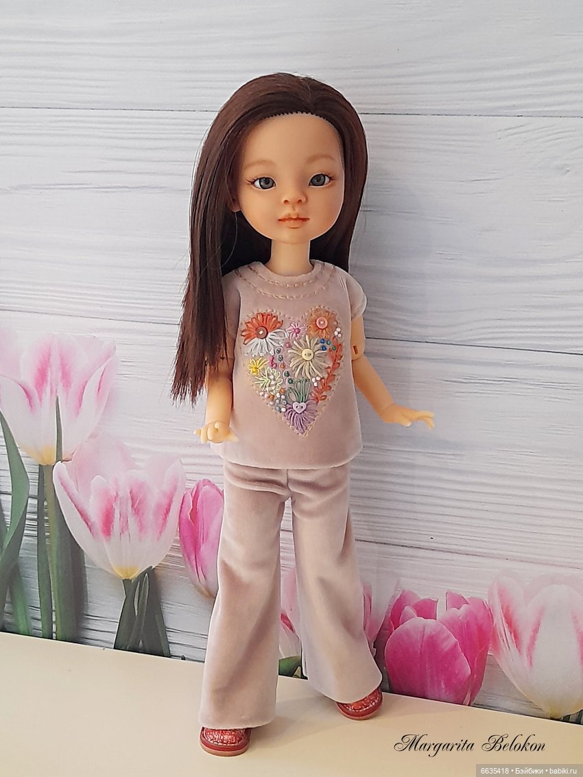 Велюр в одежде моих кукол