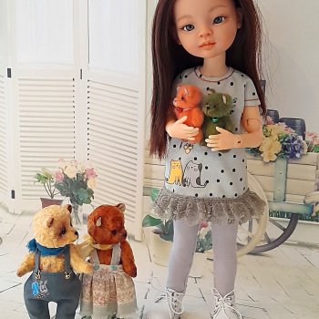 Мила, Апельсинчик и Листочек