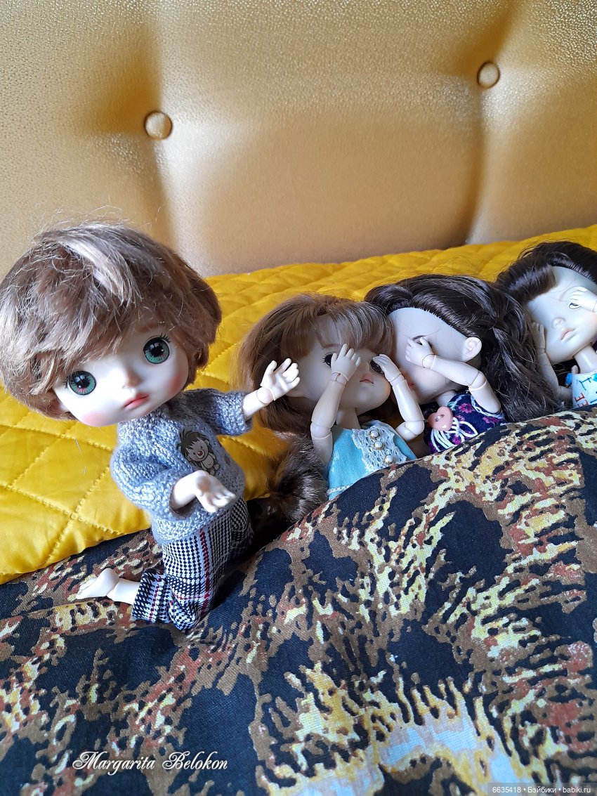 Майский сад глазами моих кукол