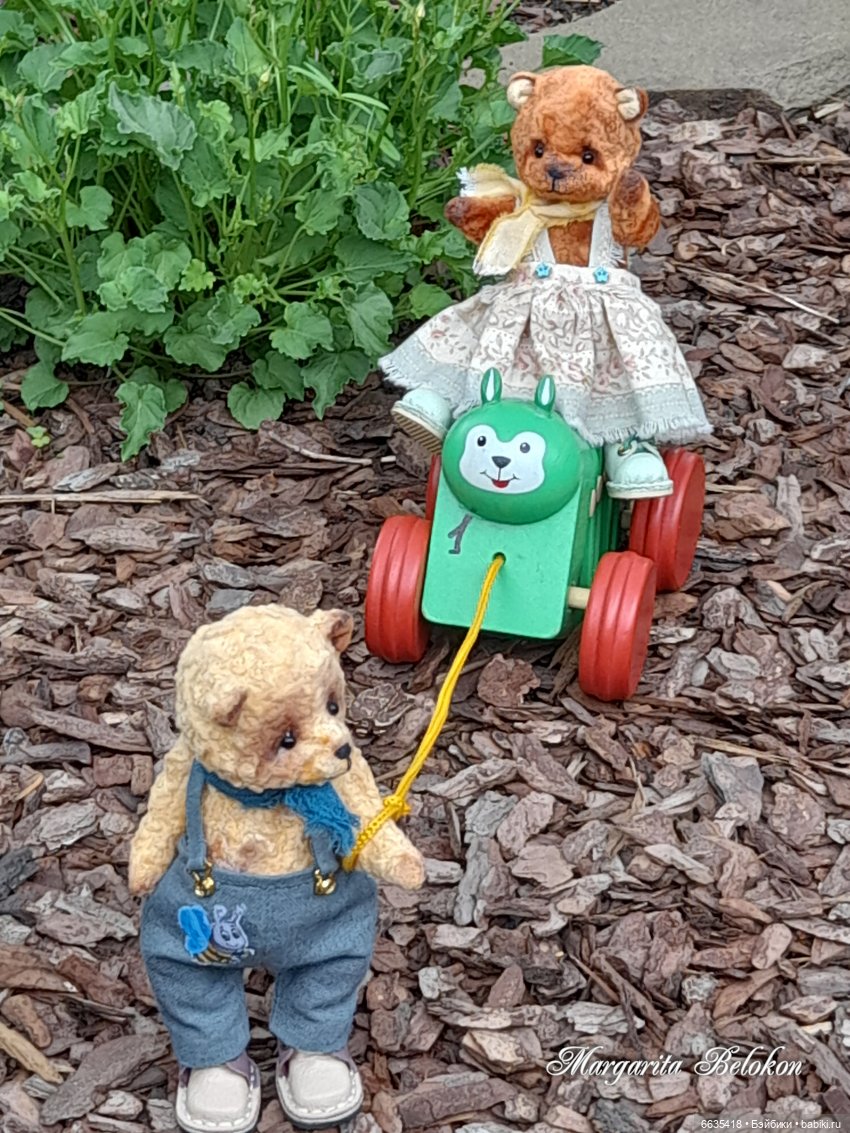 Первый день в саду — Домашние фото авторских игрушек: Тедди
