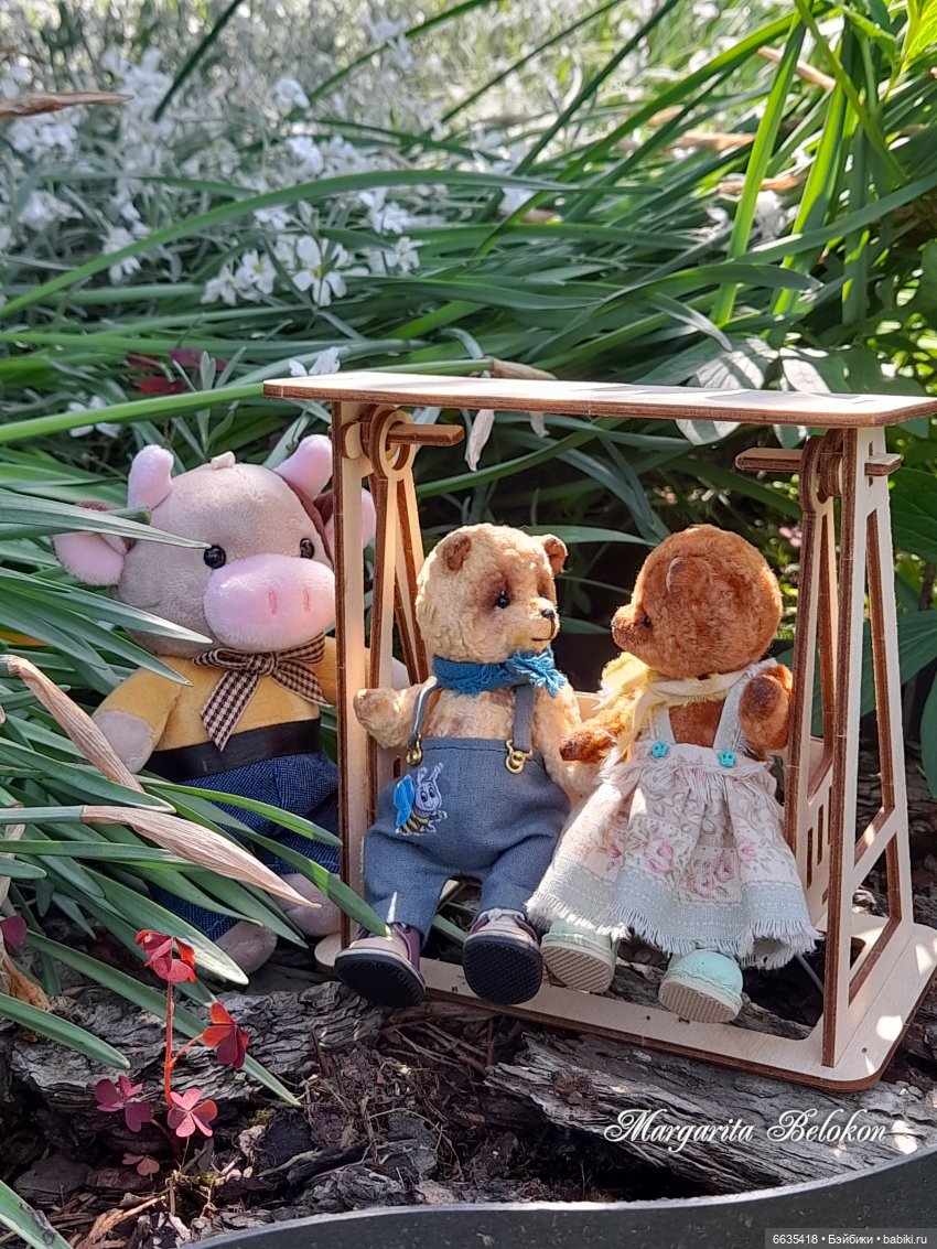 Первый день в саду — Домашние фото авторских игрушек: Тедди