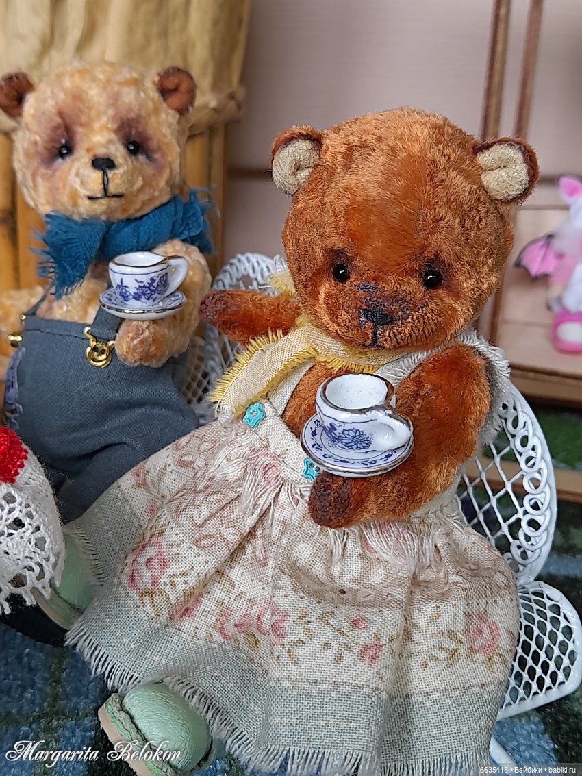 Прощальное чаепитие — Домашние фото авторских кукол: личные коллекции