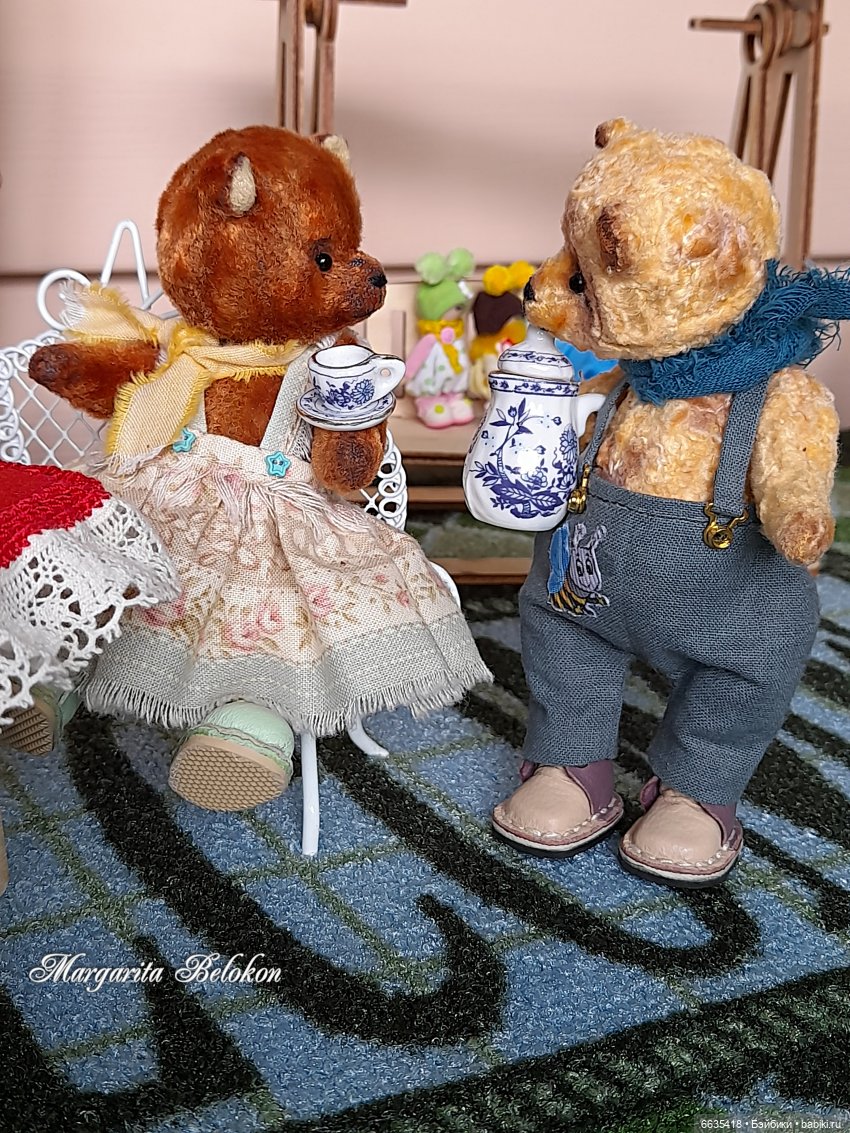 Прощальное чаепитие — Домашние фото авторских кукол: личные коллекции