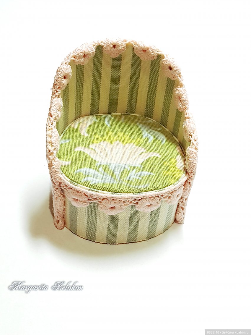 МК «Кресло для кукол из картона»