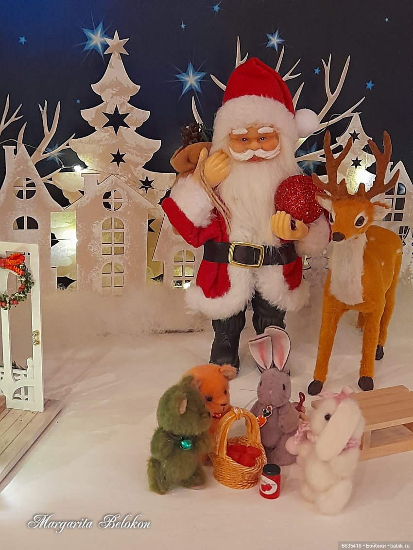 Весёлого Рождества — Домашние фото авторских игрушек: Тедди