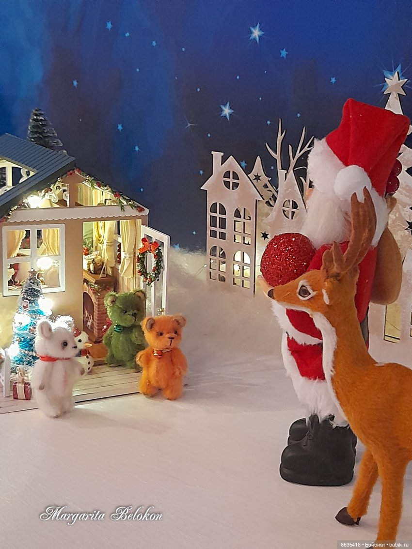 Весёлого Рождества — Домашние фото авторских игрушек: Тедди