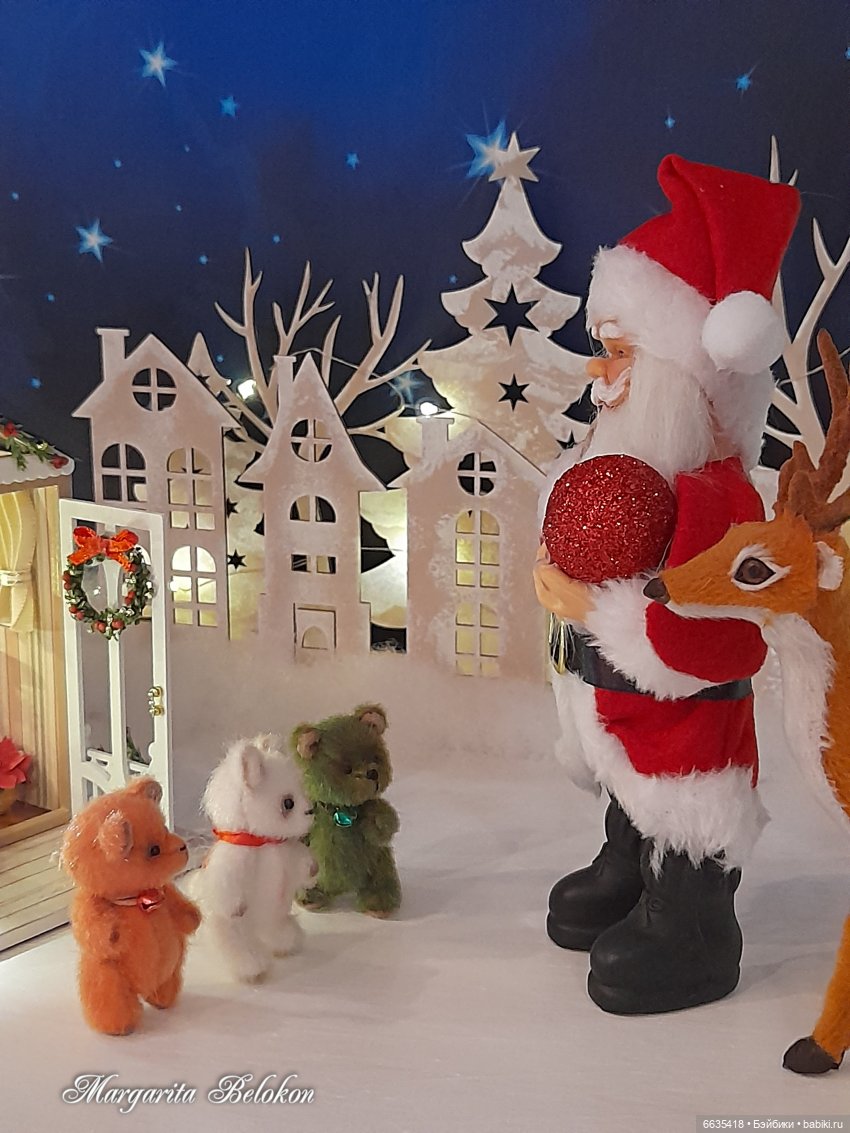 Весёлого Рождества — Домашние фото авторских игрушек: Тедди