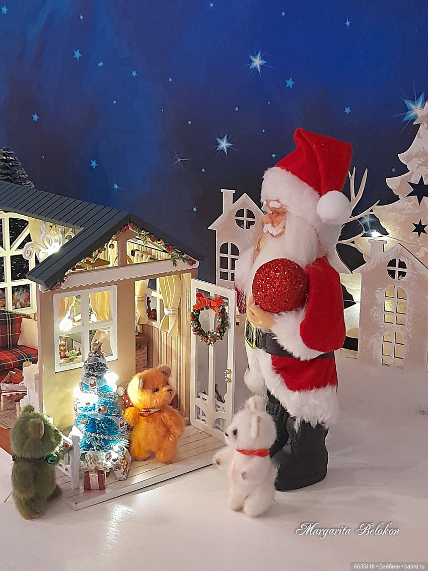 Весёлого Рождества — Домашние фото авторских игрушек: Тедди