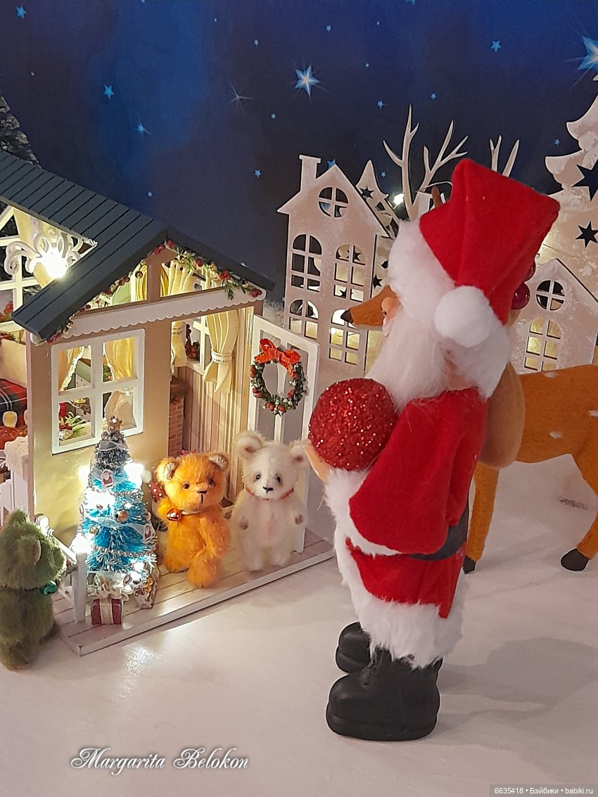 Весёлого Рождества — Домашние фото авторских игрушек: Тедди