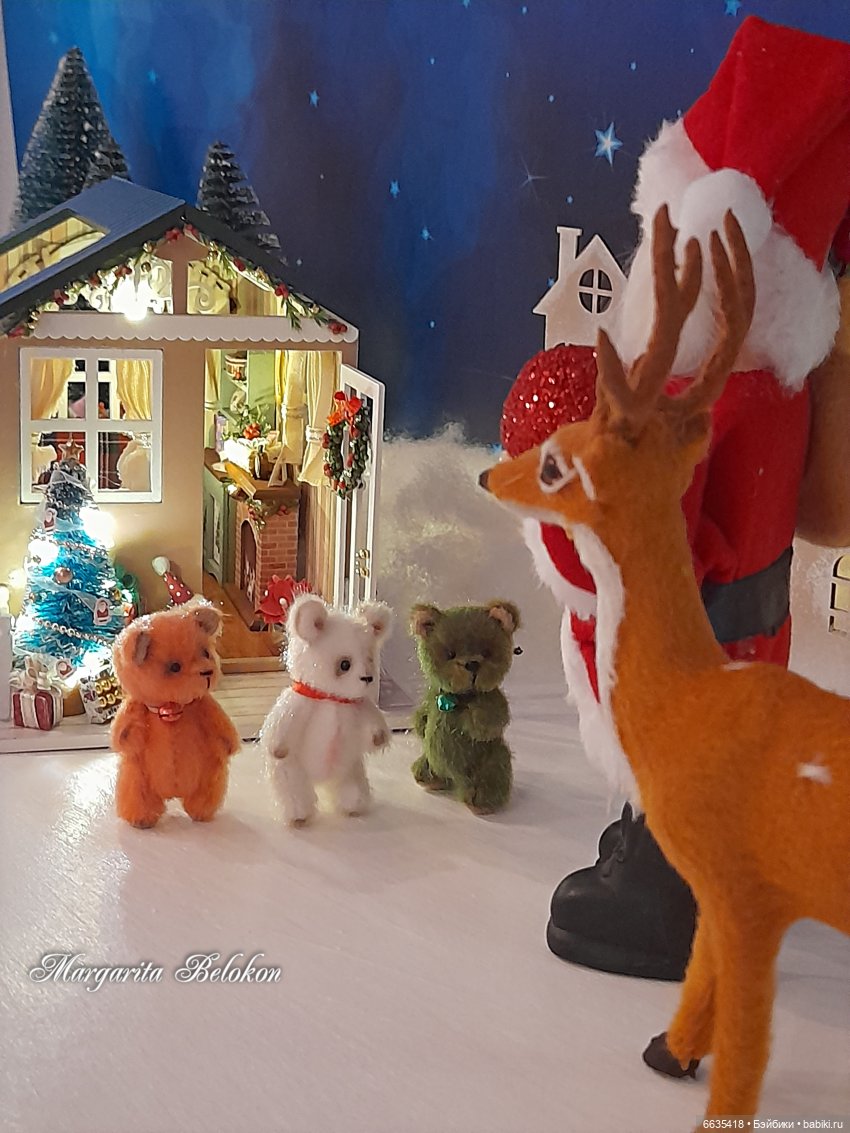 Весёлого Рождества — Домашние фото авторских игрушек: Тедди