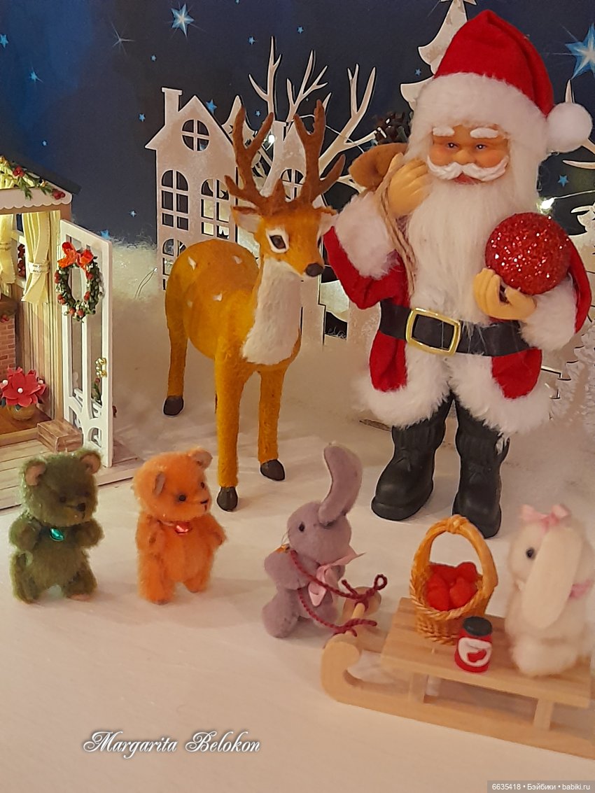 Весёлого Рождества — Домашние фото авторских игрушек: Тедди