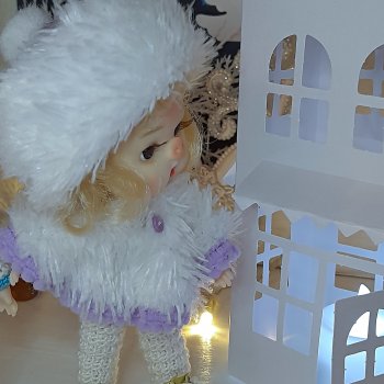 Какой красивый белый, зимний вечер