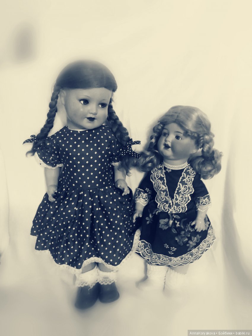 Марточка и Лидочка — Антикварные куклы Armand Marseille (AM): молд 390 (фото 4)