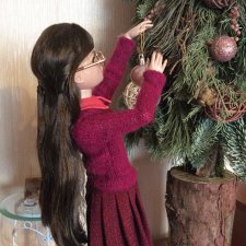 Как моя Элина наряжала ёлку