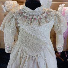 Одежда платье на антикварную куклу ростом 60-70 см