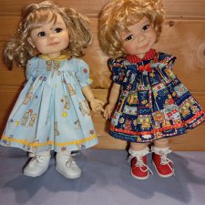 Платье и панталончики на куклу Meadow dolls, Got Little Kids, Вихтель, Бебифейс