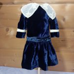 Платье бархат из шёлка на антикварную или винтажную куклу