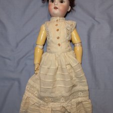 Комплект белья для антикварной куклы, комбинизон и нижняя юбка