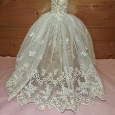 Платье корсет на шнуровке  для куклы БЖД 39-42 см, сестры Поповы,Мукла и похожих