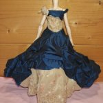 Платье шёлк на куклу Паоло Рейна, БЖД 39-42 см, тоннер