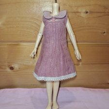 Платье на куклу Карлотта, Вестида же Азул, Meadow doll, БЖД 30 см