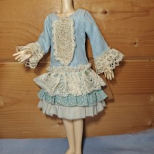 Платье на куклу БЖД 35 см, Паоло Рейна