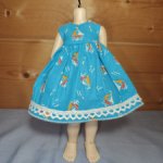 Платье летнее на куклу БЖД Litllefee 1/6