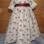 Платье для антикварной или винтажной куклы, рост 50 см, длина в пол