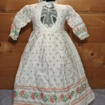 Большое платье для антикварной или винтажной куклы