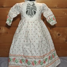 Большое платье для антикварной или винтажной куклы