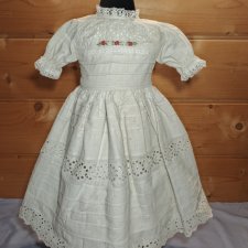 Платье на антикварную или винтажную куклу рост 60-70 см