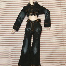 Джинсовый костюм на куклу БЖД SD, тоннер