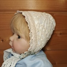 Чепчик на антикварную или винтажную куклу или реборна