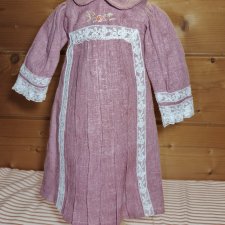 Платье на антикварную или винтажную куклу рост 50-55  см