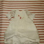 Платье на антикварную или винтажную куклу рост 16-18 см