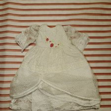 Платье на антикварную или винтажную куклу рост 16-18 см