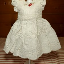 Платье на антикварную или винтажную куклу рост 20-23 см