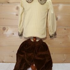 Одежда на антикварную или винтажную куклу рост 80-85 см