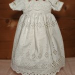 Крестильное платье на атик или винтажную куклу, пупса