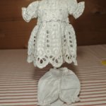 Платье на антикварную или винтажную куклу рост 16-18 см