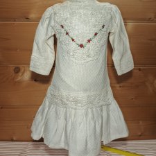 Платье на антикварную или винтажную куклу рост 62-65 см