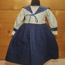 Морской костюм на куклу ростом 63-68 см