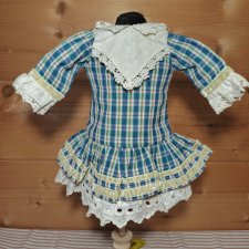 Платье на антикварную или винтажную куклу рост 35 см