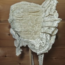 Чепчик на антикварную или винтажную куклу