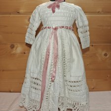 Платье на антикварную или винтажную куклу рост 60-65 см