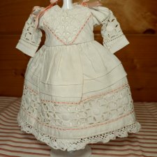 Платье на антикварную или винтажную куклу рост 20-22 см