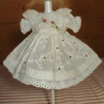 Платье на антикварную или винтажную куклу рост 16-18 см