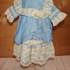 Платье на старинную куклу ростом 55 см