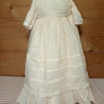 Платье на антикварную или винтажную куклу ростом 45 см