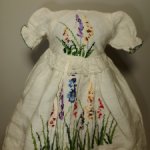 Платье на антикварную или винтажную куклу рост 27-32 см